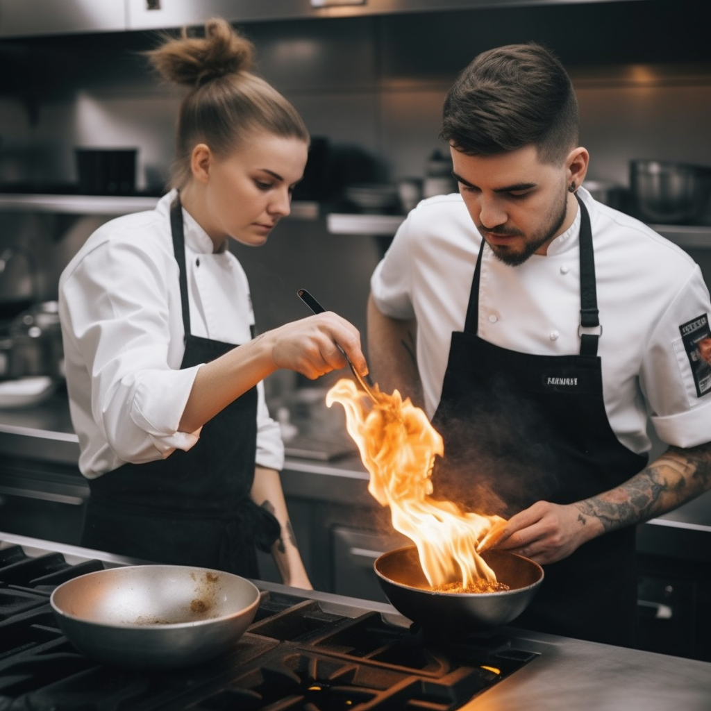 Jacquesboiss_a_chef_with_a_frying_pan_with_flames_mentoring_a_2_52037119-84ff-423f-8489-02d1883cf927.png